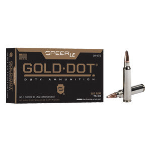 Speer Gold Dot .223 Rem 62gr Soft Point Ammo — 24445sp