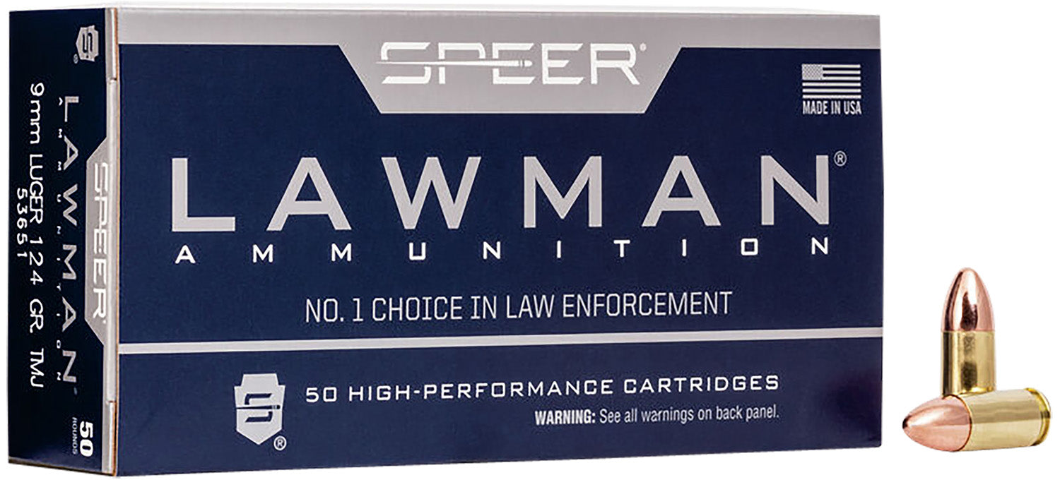 Speer Lawman 9mm 124gr TMJ Ammo — 53651