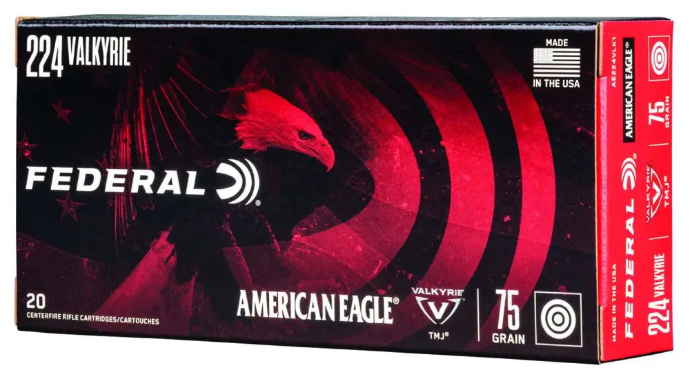 Federal American Eagle 224 Valkyrie 75gr TMJ