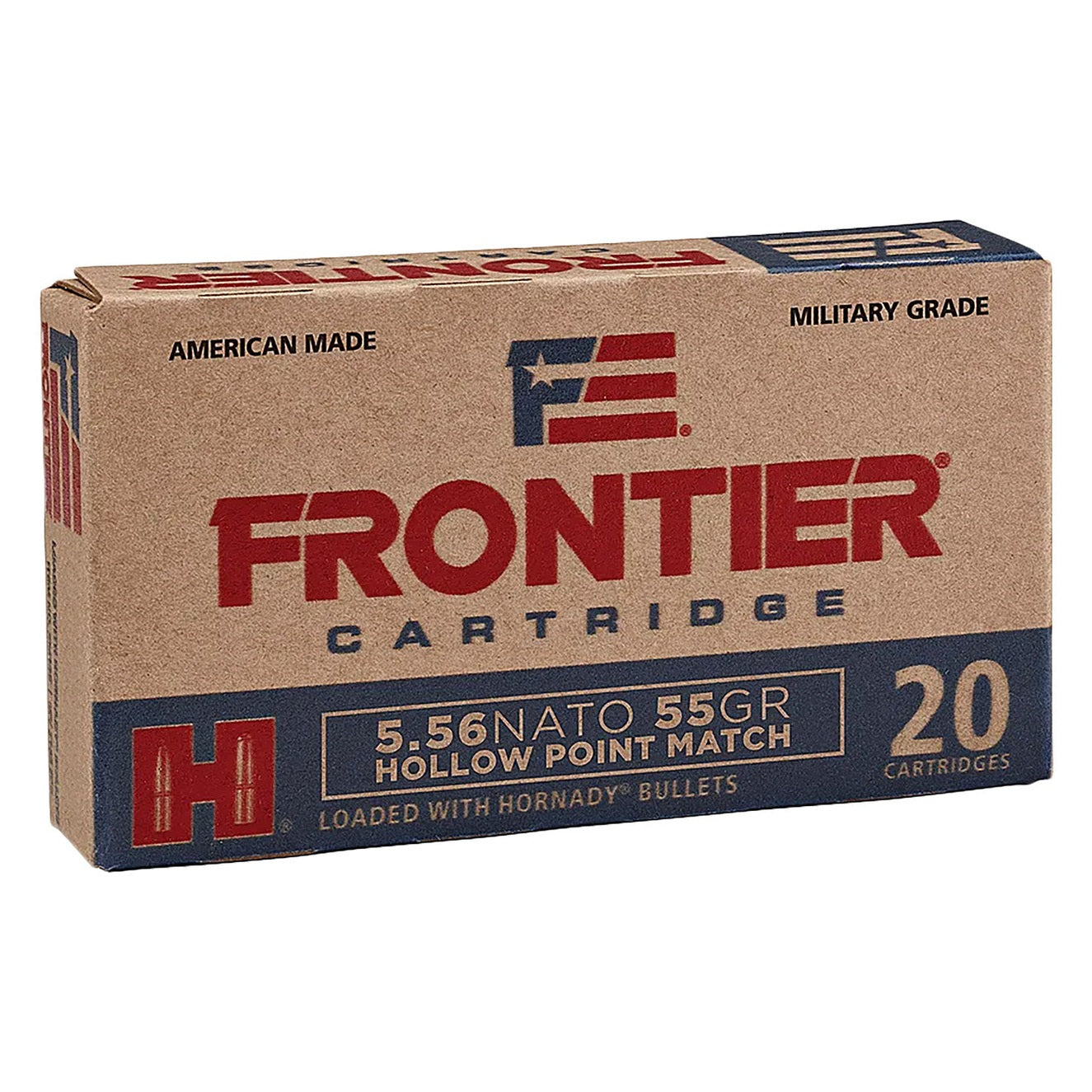 Hornady Frontier Mil Grade 5.56 Nato 55gr HP - FR240