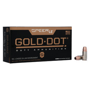 Speer Gold Dot LE 9mm 124gr GDHP Ammo — 53618