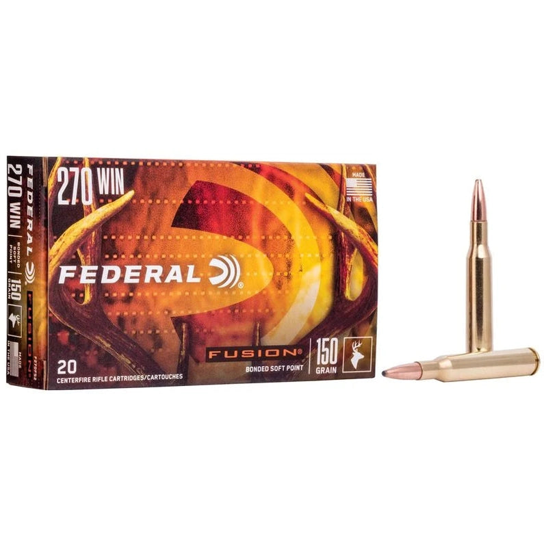 Federal Fusion 270 Win 150gr Bonded Soft Point - F270FS2