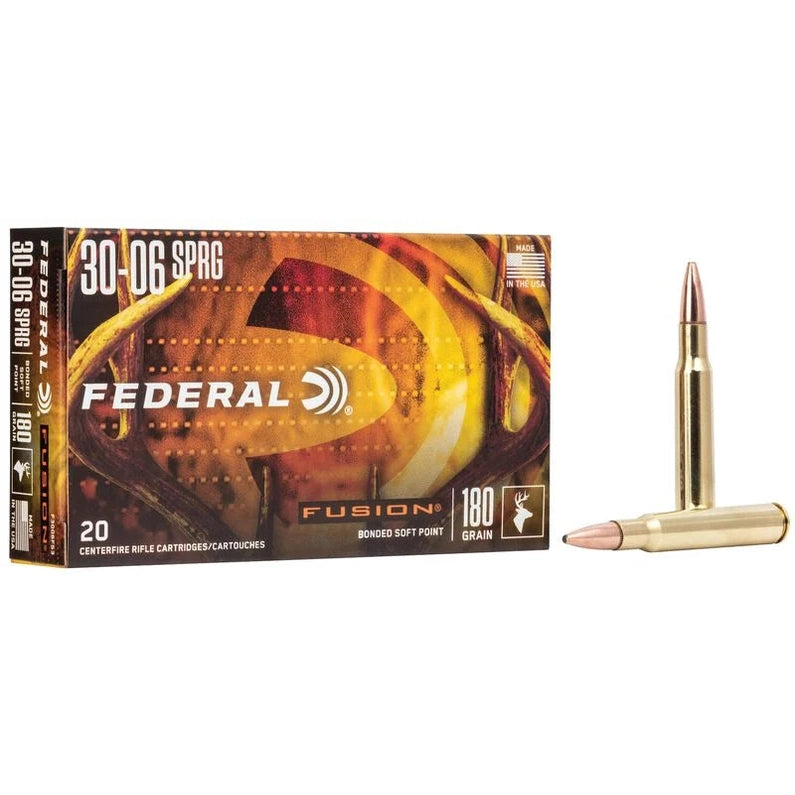 Federal Fusion 30-06 Springfield 180gr Bonded Soft Point - F3006FS3