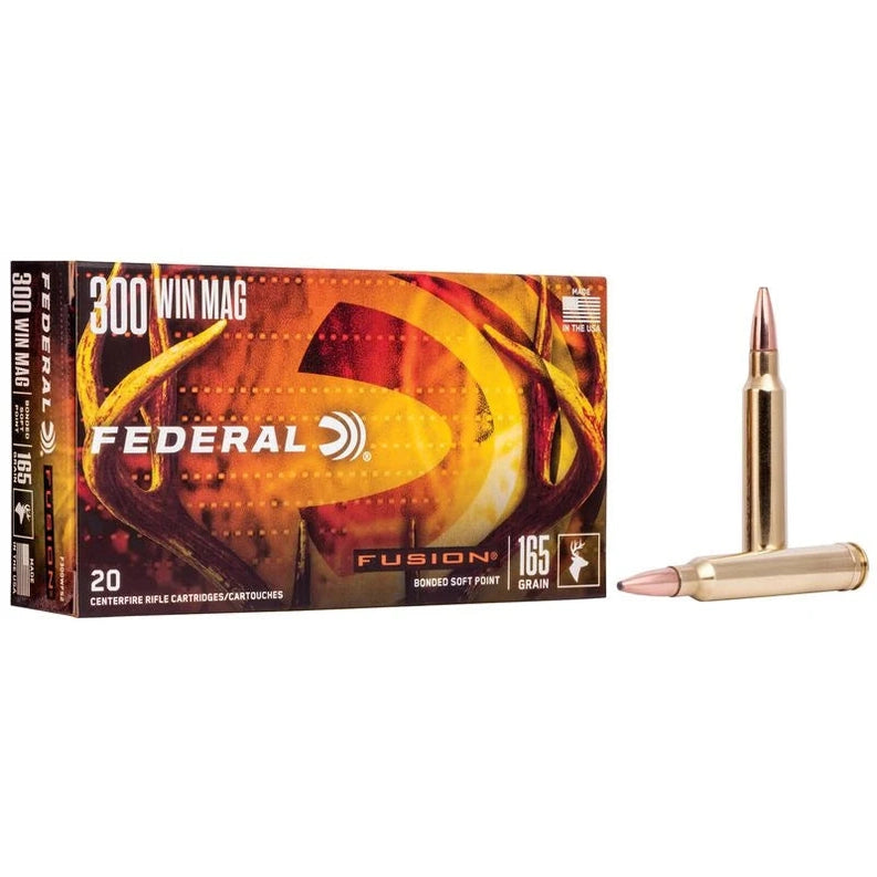 Federal Fusion 300 Win Mag 165gr Bonded Soft Point - F300WFS2