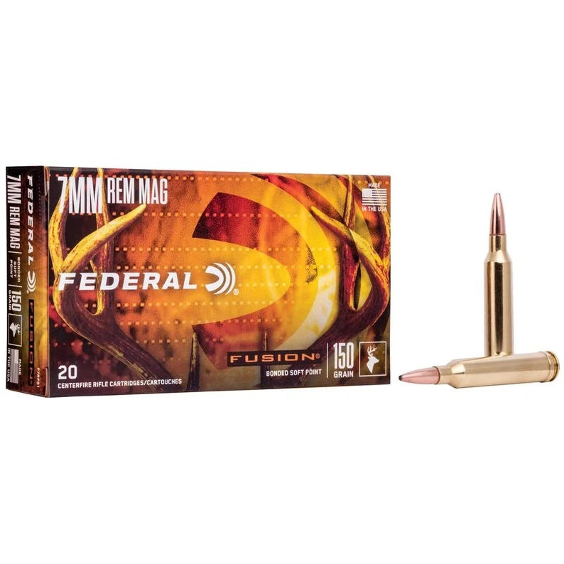 Federal Fusion 7mm Rem Mag 150gr Bonded Soft Point - F7RFS1