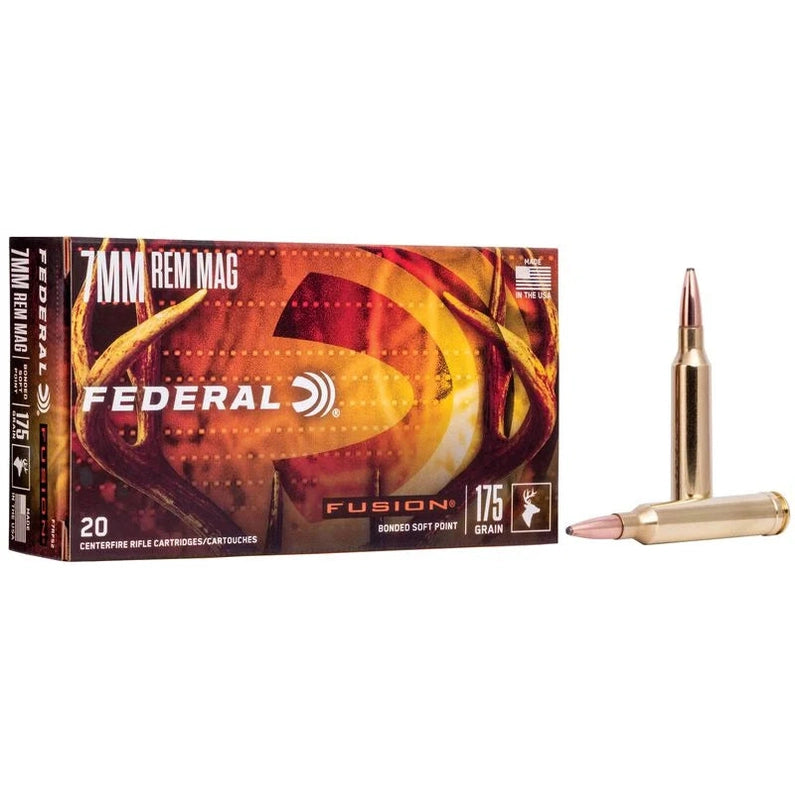 Federal Fusion 7mm Rem Mag 175gr Bonded Soft Point - F7RFS2