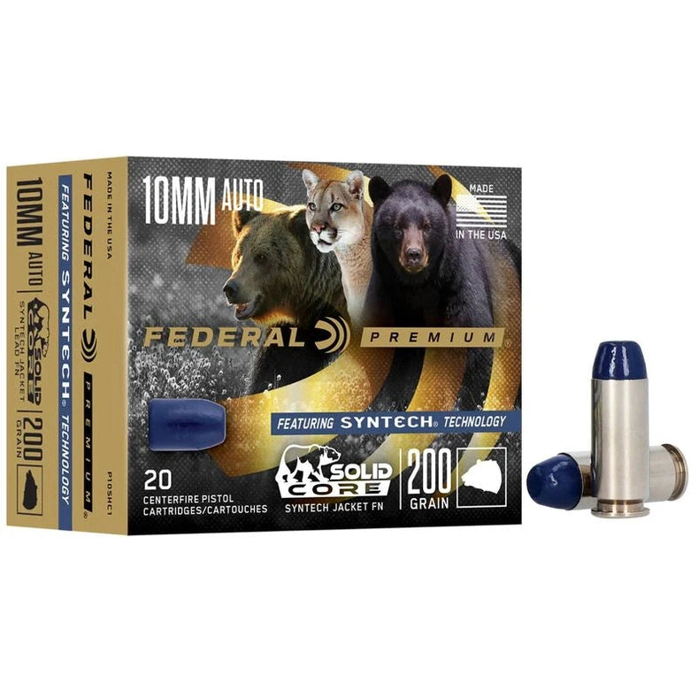 Federal Premium 10mm Auto 200gr Solid Core Synthetic - P10SHC1