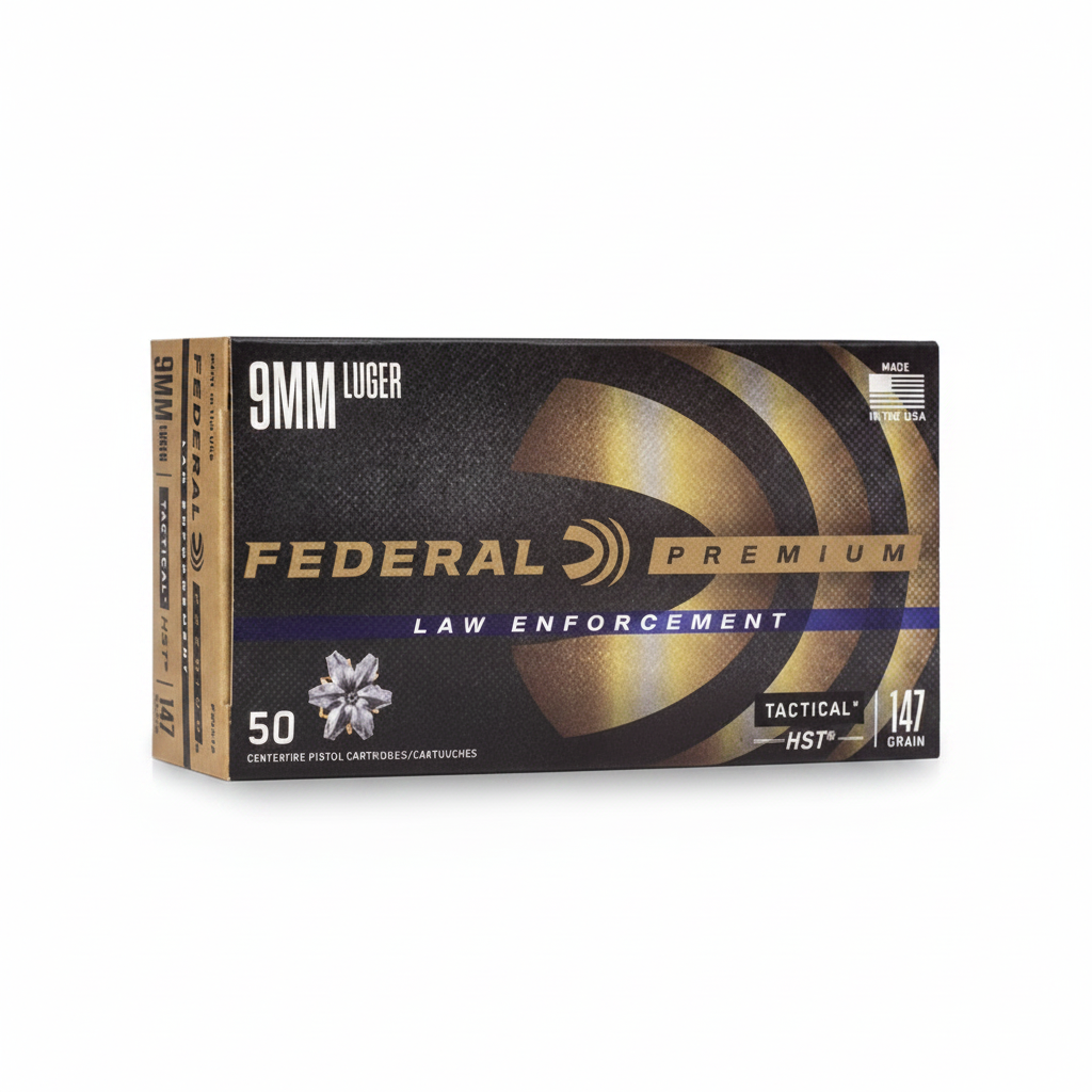 Federal Premium Law Enforcement 9mm Luger 147gr Tactical HST 50rd Box