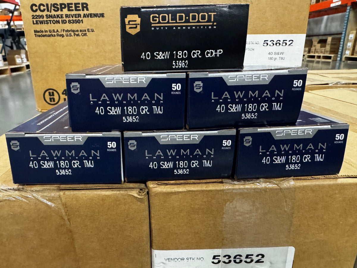 Speer 40 S&W 180gr Train + Defend Bundle - 300 Rounds